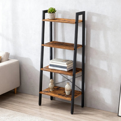 Bookshelf Wooden Storage Standing Shelf Living Room