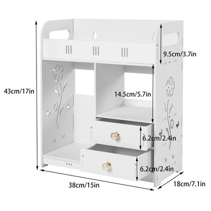 Bathroom Wall Mounted Cabinet with 2 Drawers