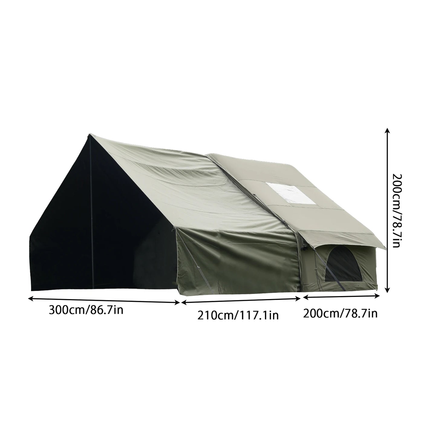 Large Inflatable Camping Tent with Skylight