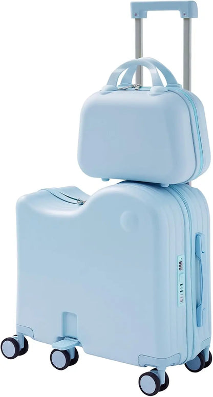 Ride-on Luggage Set with Bag for Kids