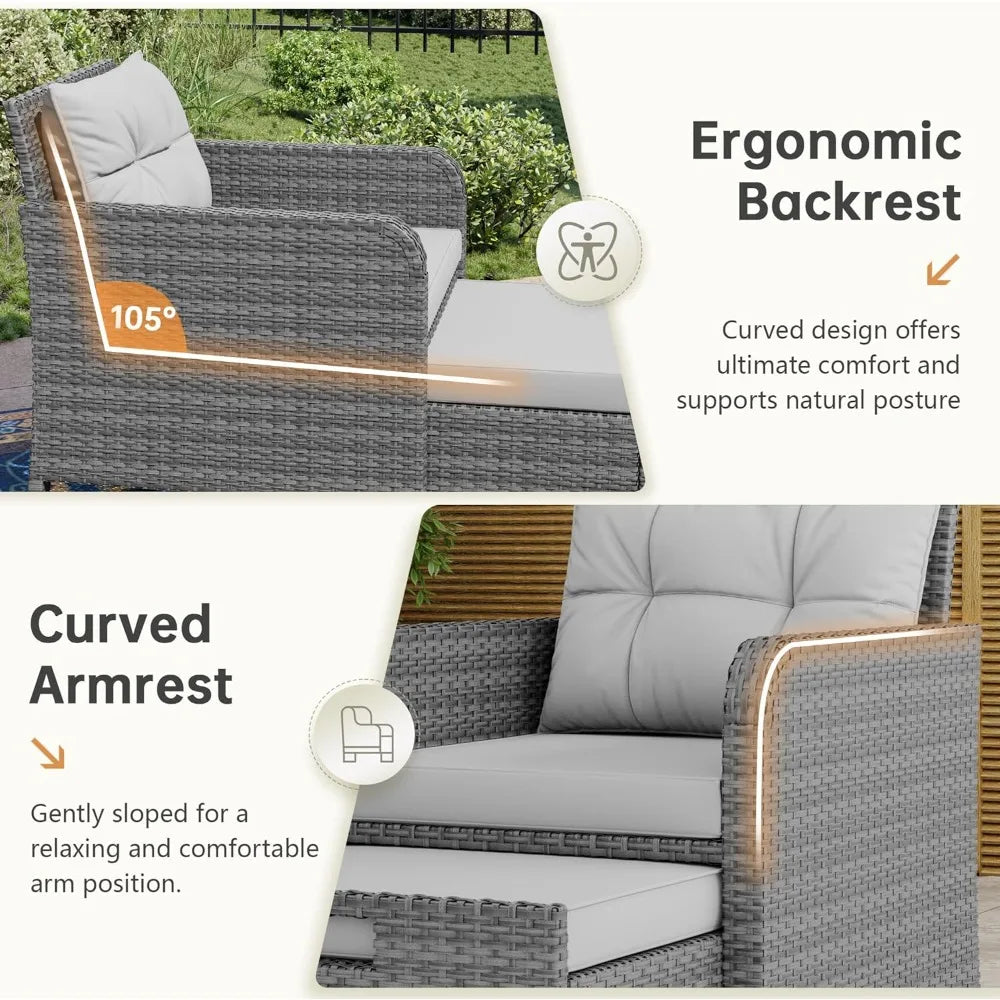 5 Piece Patio Conversation Set