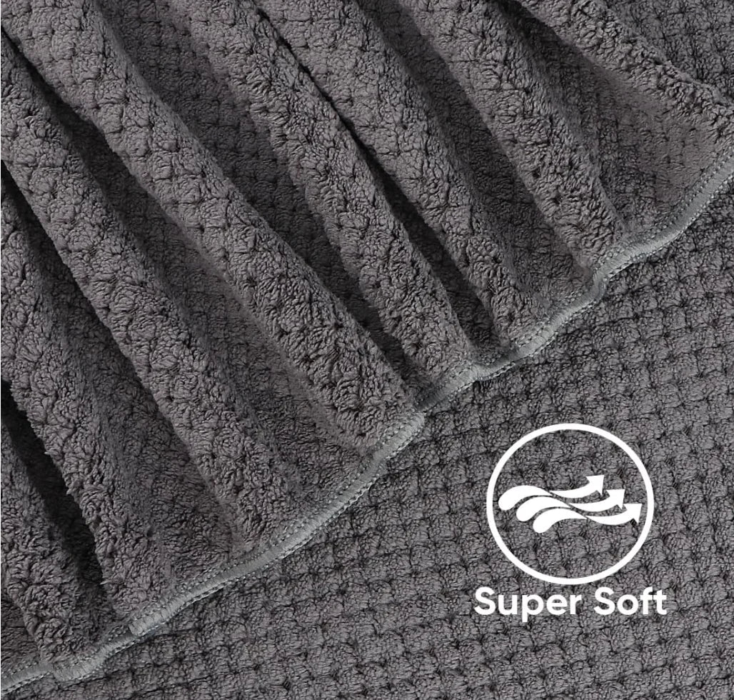 Bath Towel Set Microfiber Highly Absorbent Lightweight
