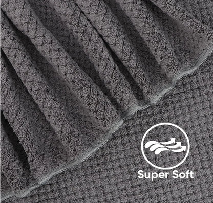 Bath Towel Set Microfiber Highly Absorbent Lightweight