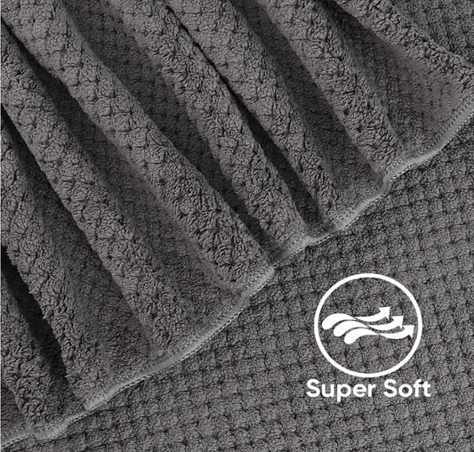 Bath Towel Set Microfiber Highly Absorbent Lightweight