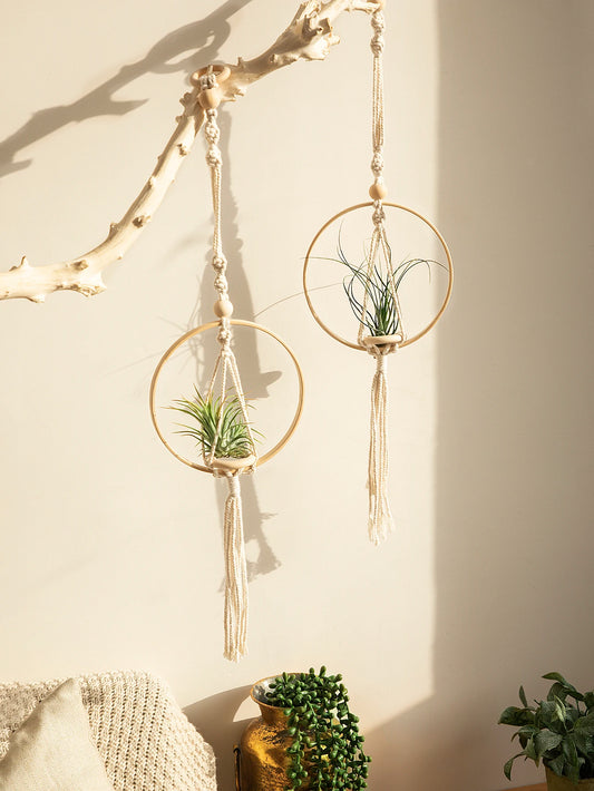 Macrame Air Hanging Planter Flower Pots