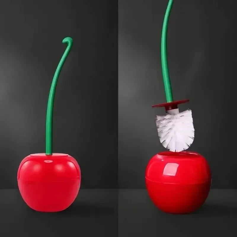 Cute Red Cherry Shape Toilet Brush Holder