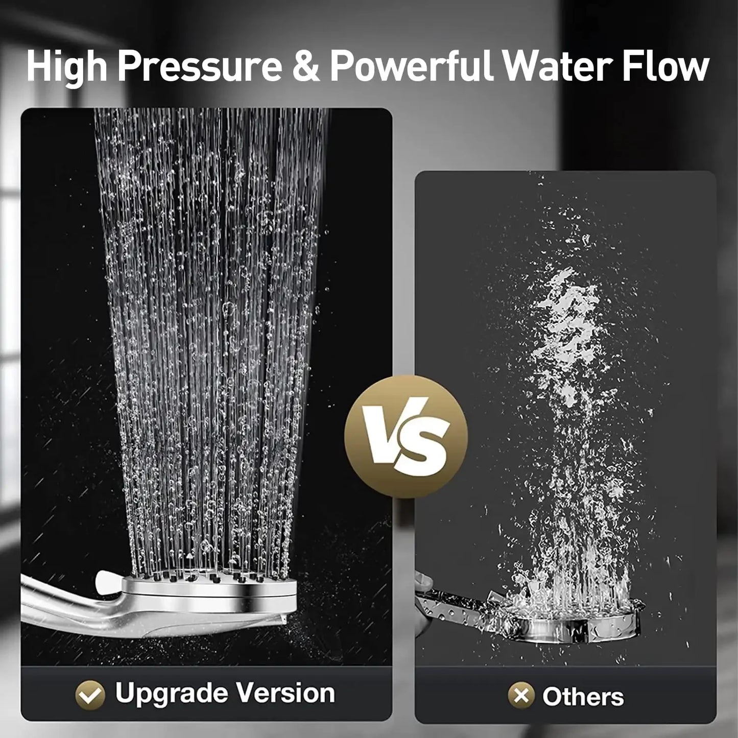 Shower Head and Handheld with 10 Modes