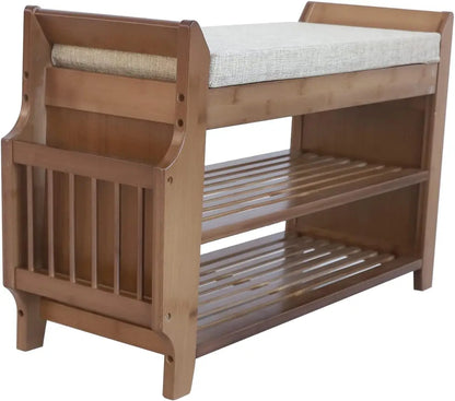 Shoe Rack Bench with Storage Drawer