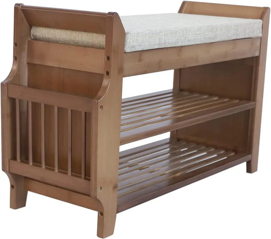 Shoe Rack Bench with Storage Drawer