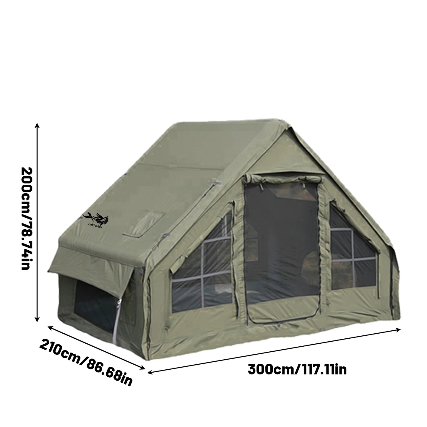 Large Inflatable Camping Tent with Skylight