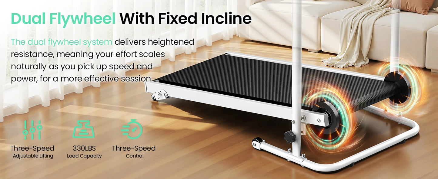 Foldable Compact Non-Electric Treadmill