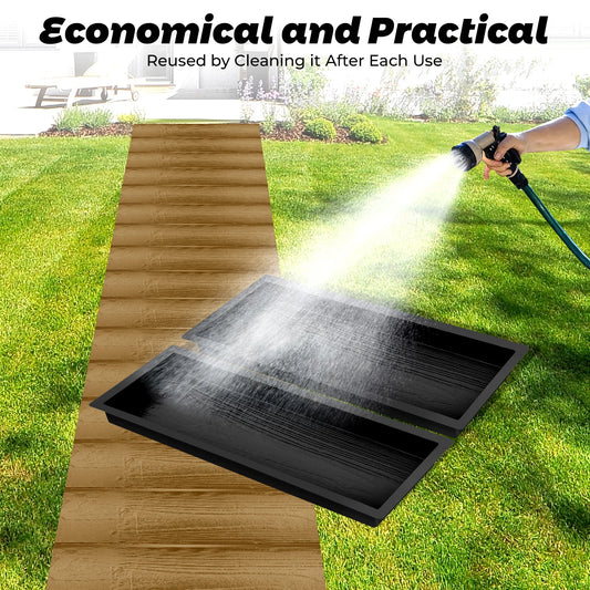 Black Interlocking Plastic Paver Mold for Walkway