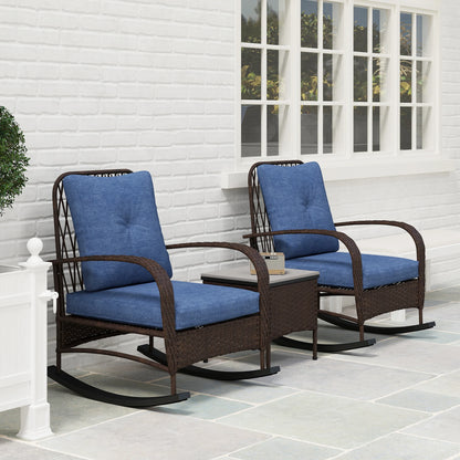 Rocking Chair Patio Furniture W / Table