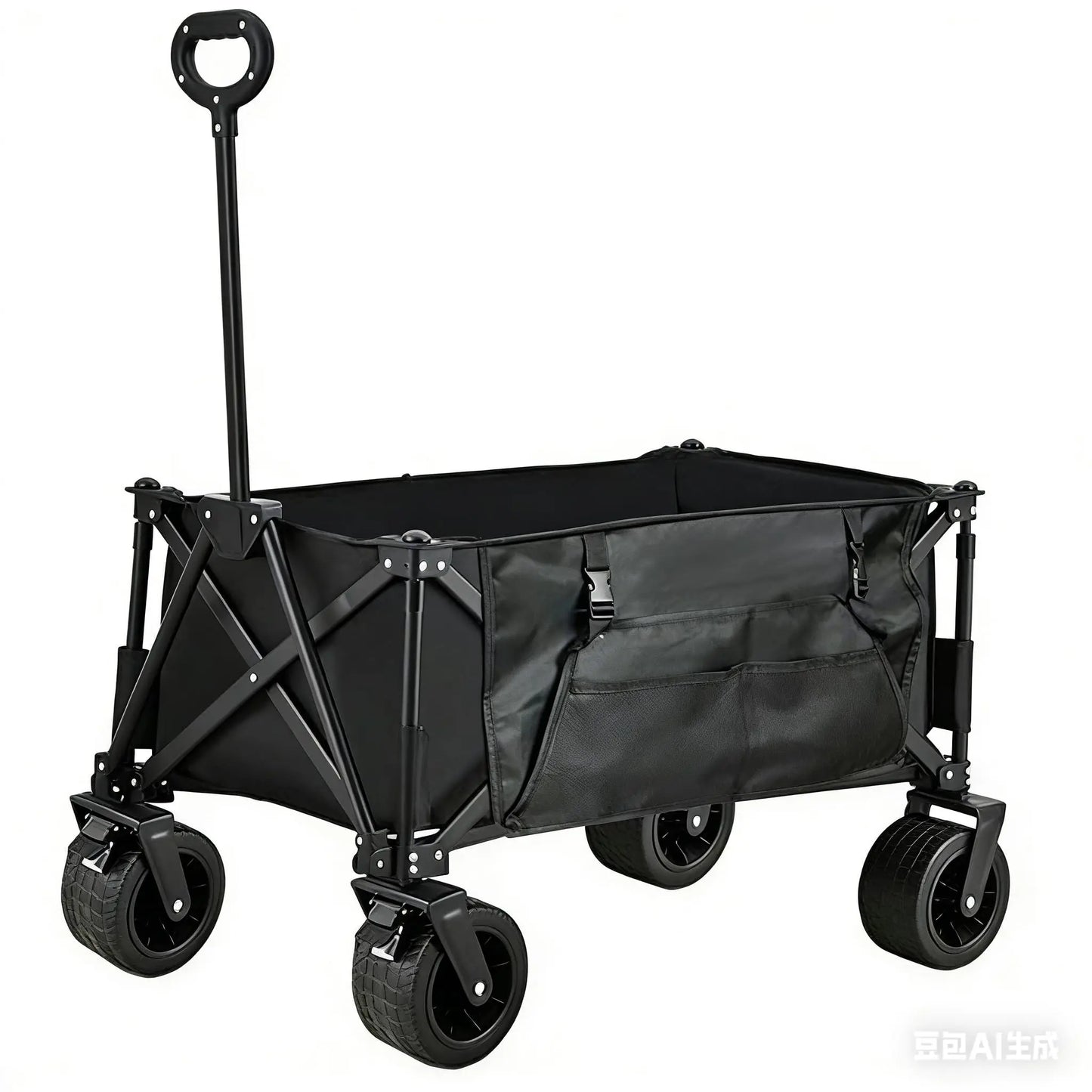 Outdoor Camping Cart with 8-Inch Wheels/Adjustable Handle