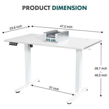 Ergonomic Adjustable Electric Standing Computer Desk