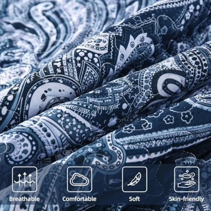 3 Pieces Quilt Set Boho Bedspread