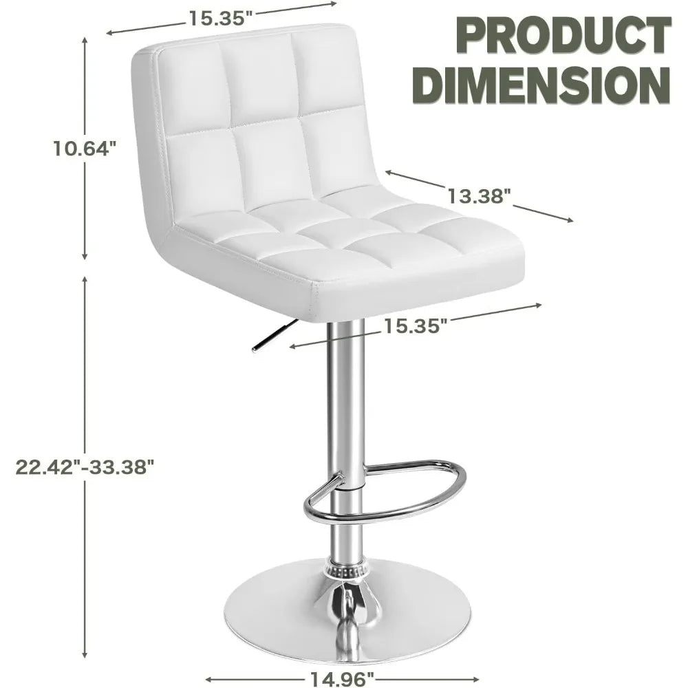 Pu Leather Swivel Adjustable Hydraulic Bar Stool