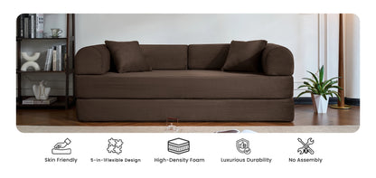 79’’ Folding Convertible Corduroy Sofa Bed