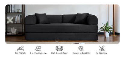 79’’ Folding Convertible Corduroy Sofa Bed