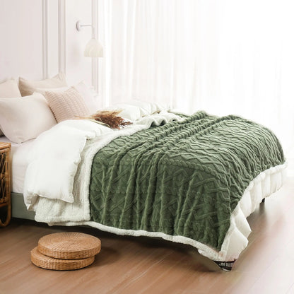 Jacquard Sherpa Weighted Blanket 3KG for Adults