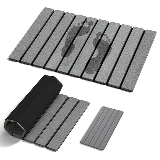 Bath Mat for Bathroom with Absorbing Tray