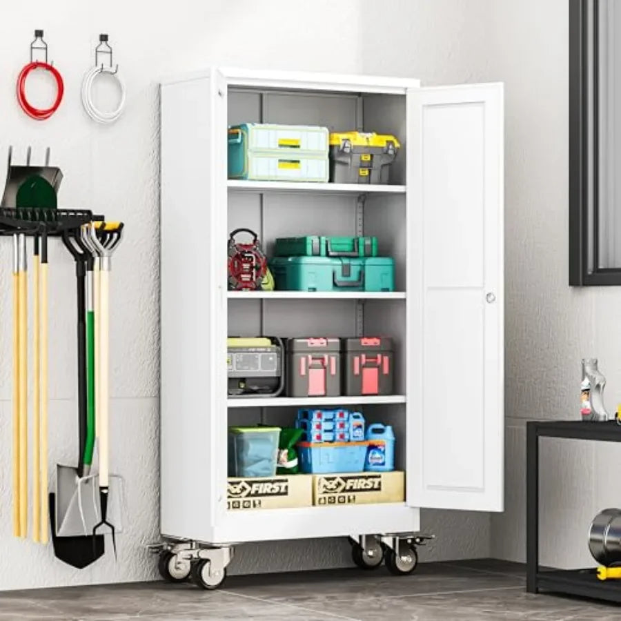 Rolling Metal Garage Storage Cabinet