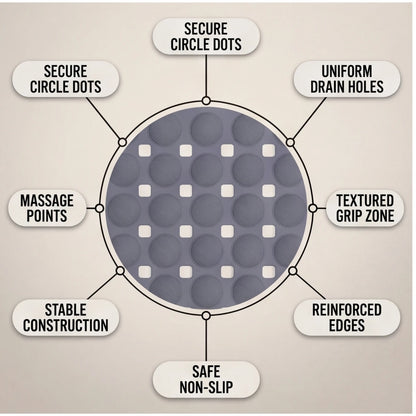 14inx27in Non-Slip Shower Mat