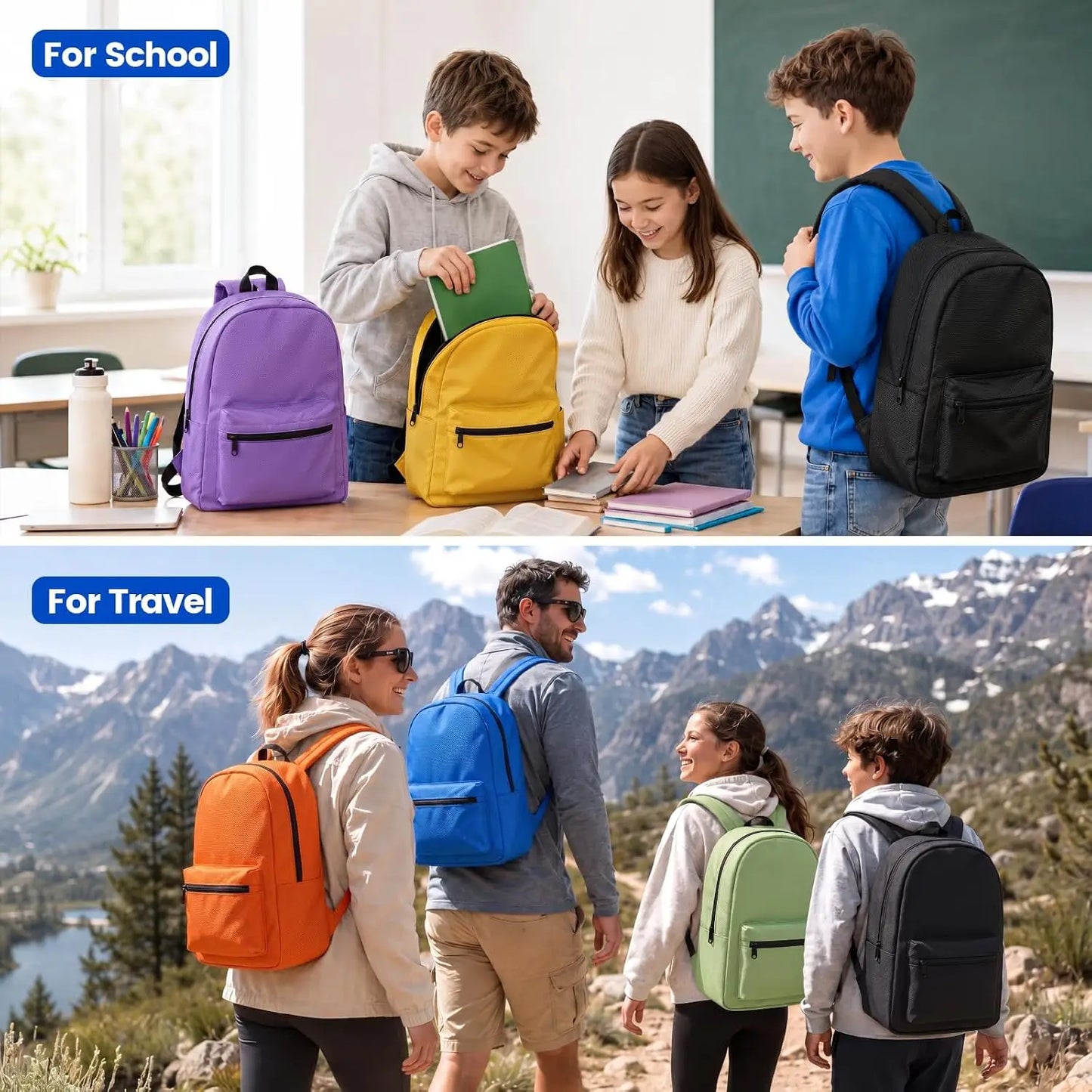 17 Inch Large Capacity Backpack