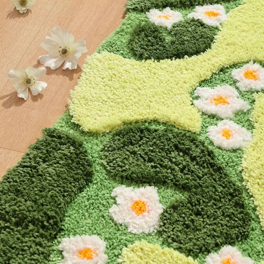 Green Bathroom Rug, Mat