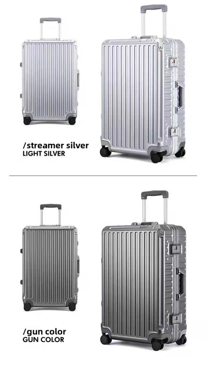 2-Pieces New Ultra Sturdy Aluminum Frame Luggage