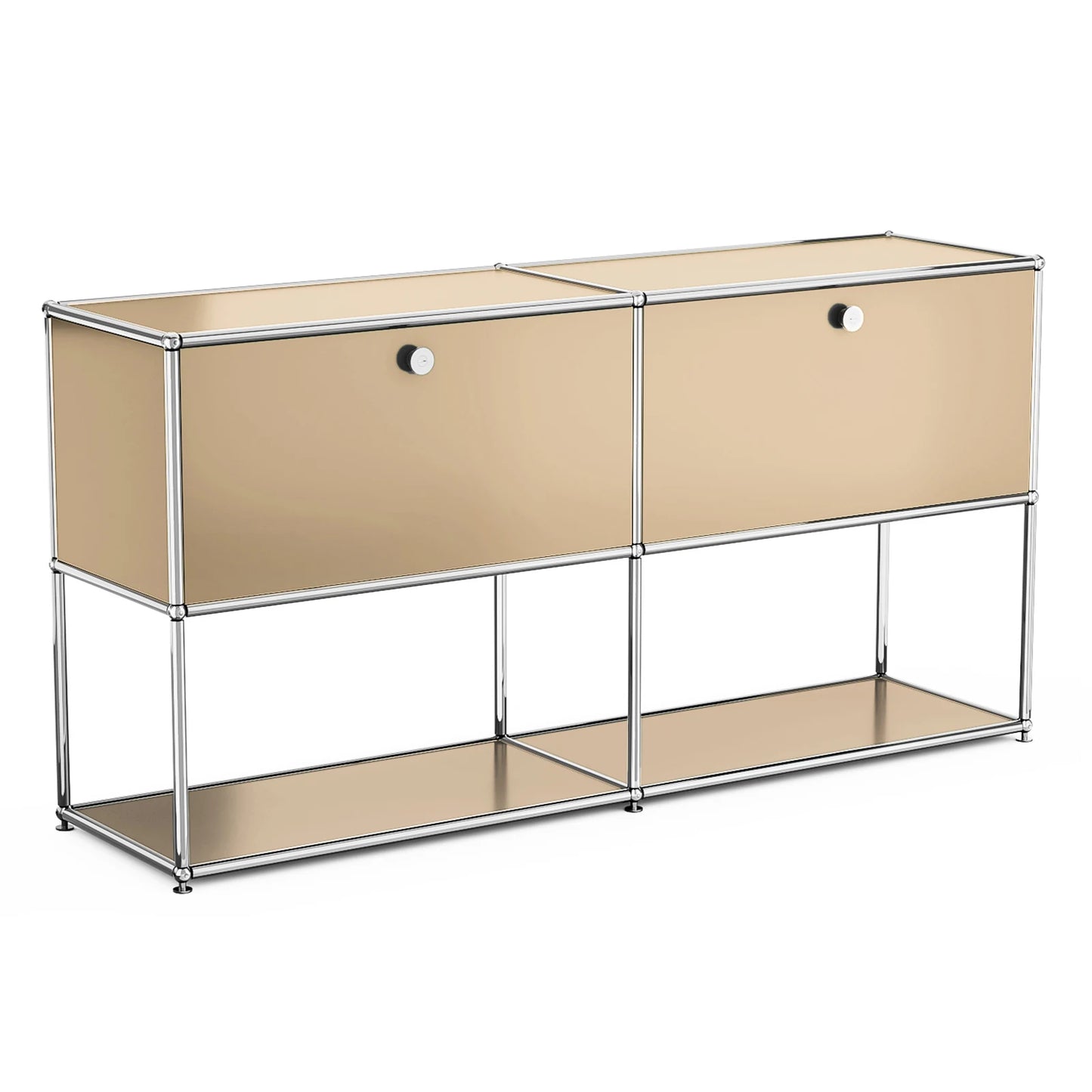 Modern Modular Metal Storage Cabinet Freestanding Organizer
