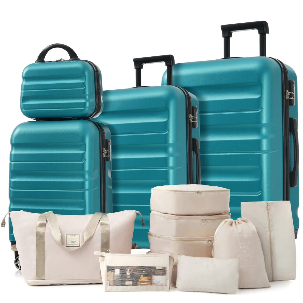 6-Piece ABS Hard-Shell Luggage Set