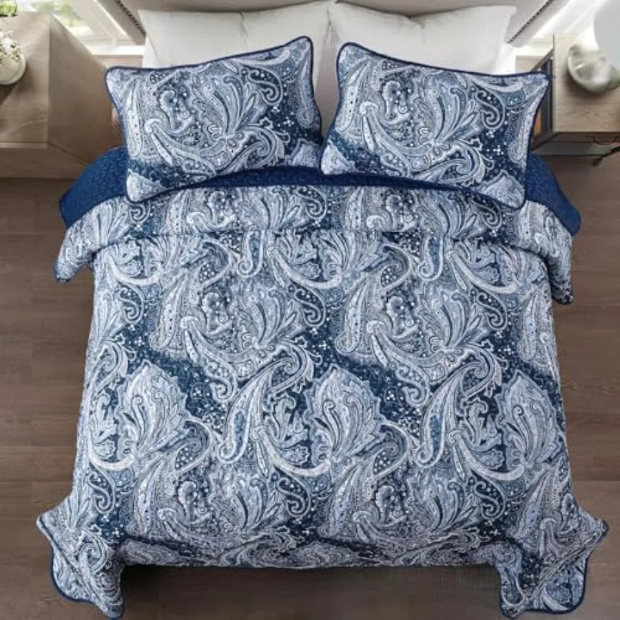 3 Pieces Quilt Set Boho Bedspread