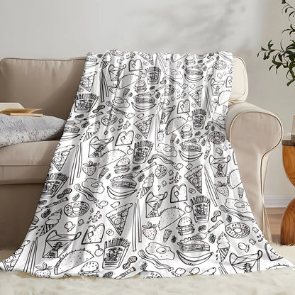 Soft All-Season Throw Flannel Blanket