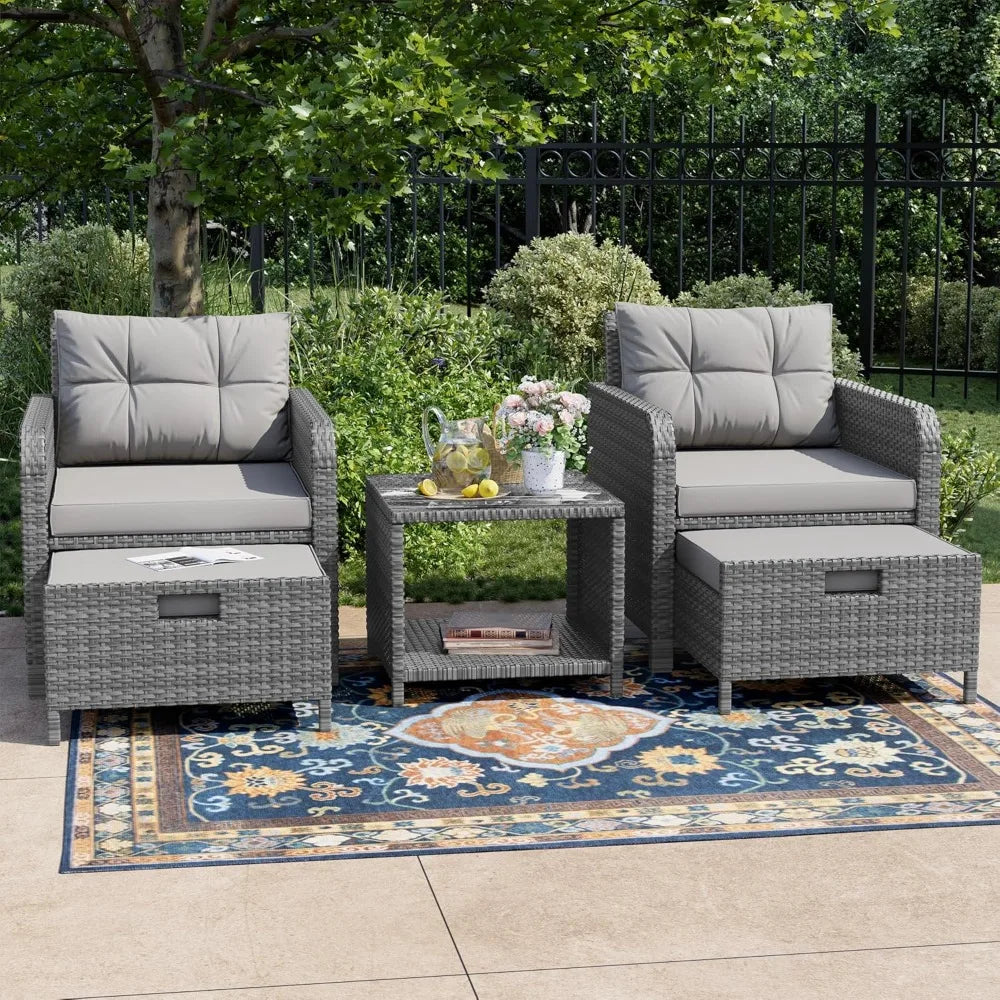 5 Piece Patio Conversation Set