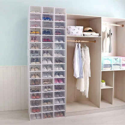 Foldable Shoe Rack Stackable Storage Container
