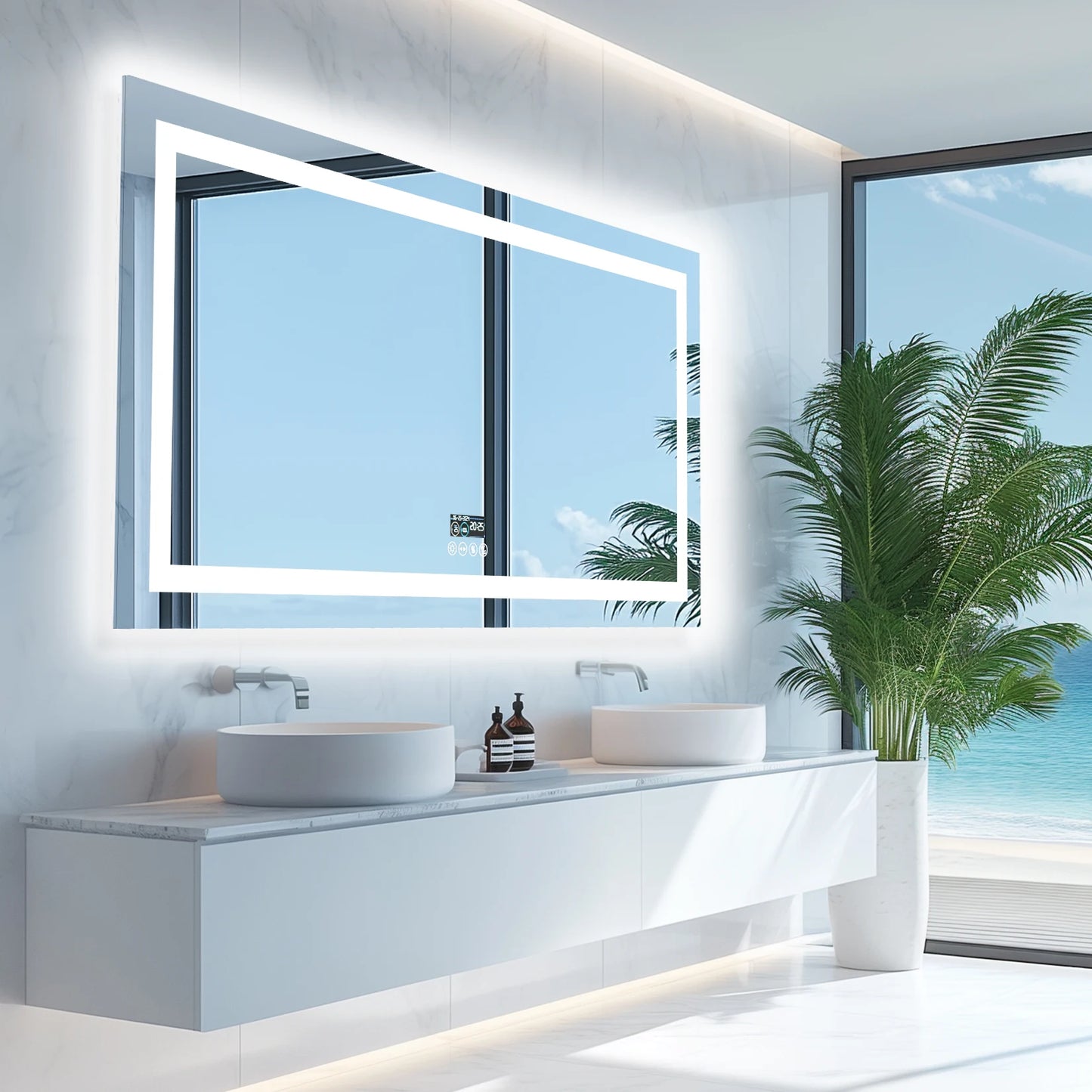 Dimmable LED Bathroom Vanity Mirror
