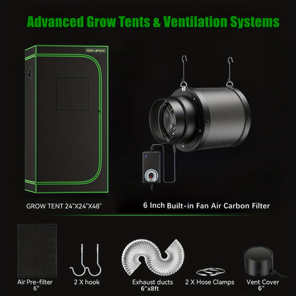 2x2 AG1000 LED Grow Tent Package