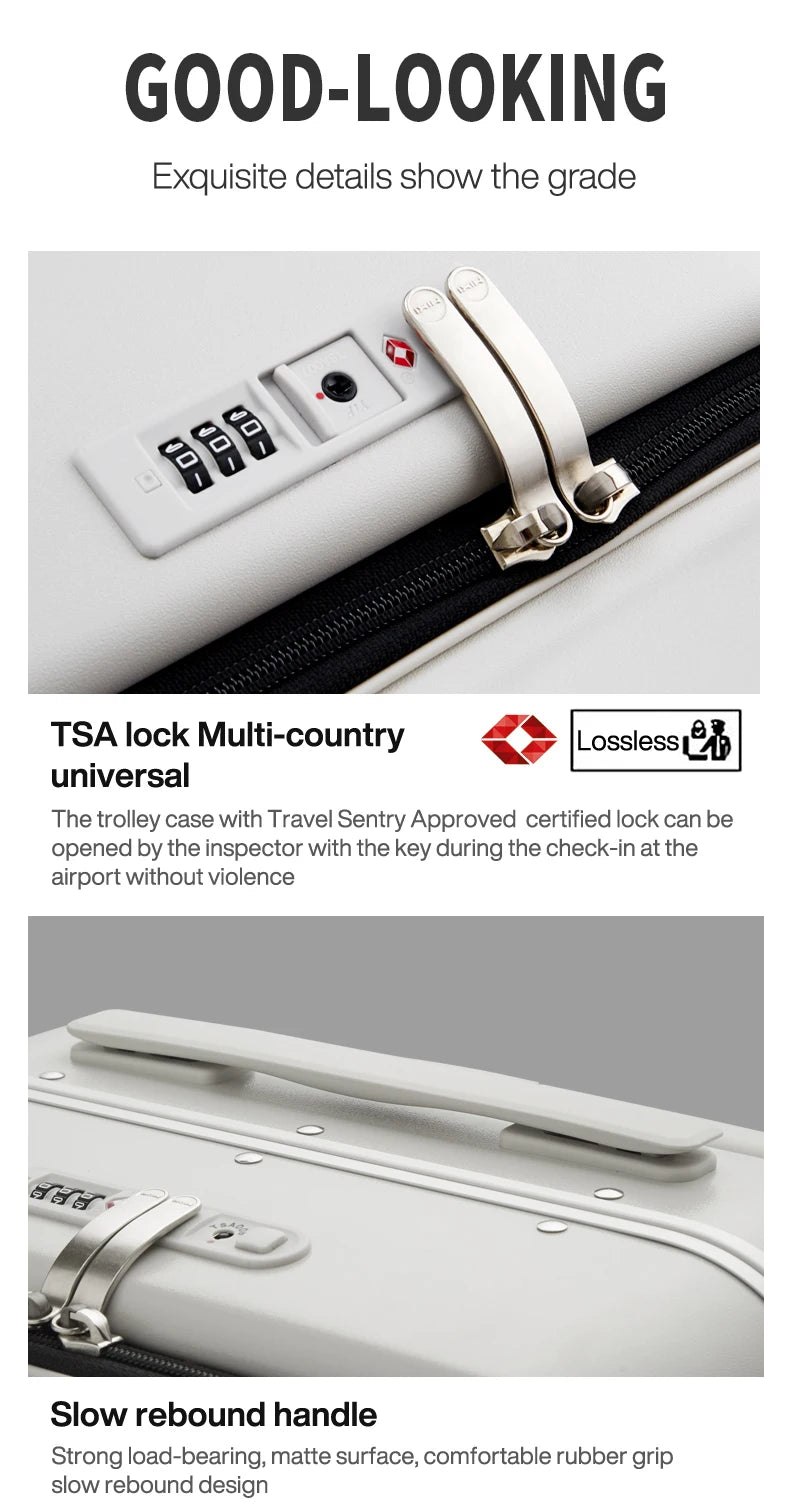20 Inch New Design Wide Handle Suitcase