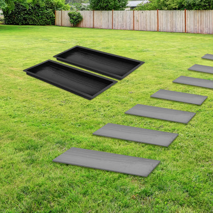 Black Interlocking Plastic Paver Mold for Walkway