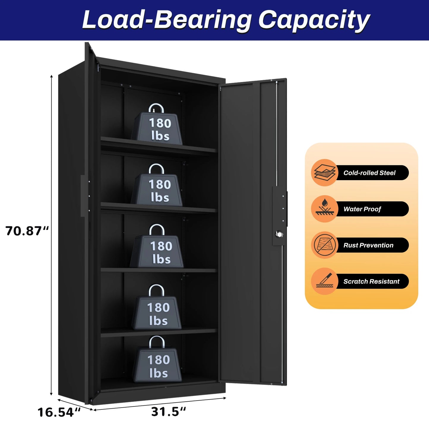 Metal File Cabinet  Industrial Utility Cabinet