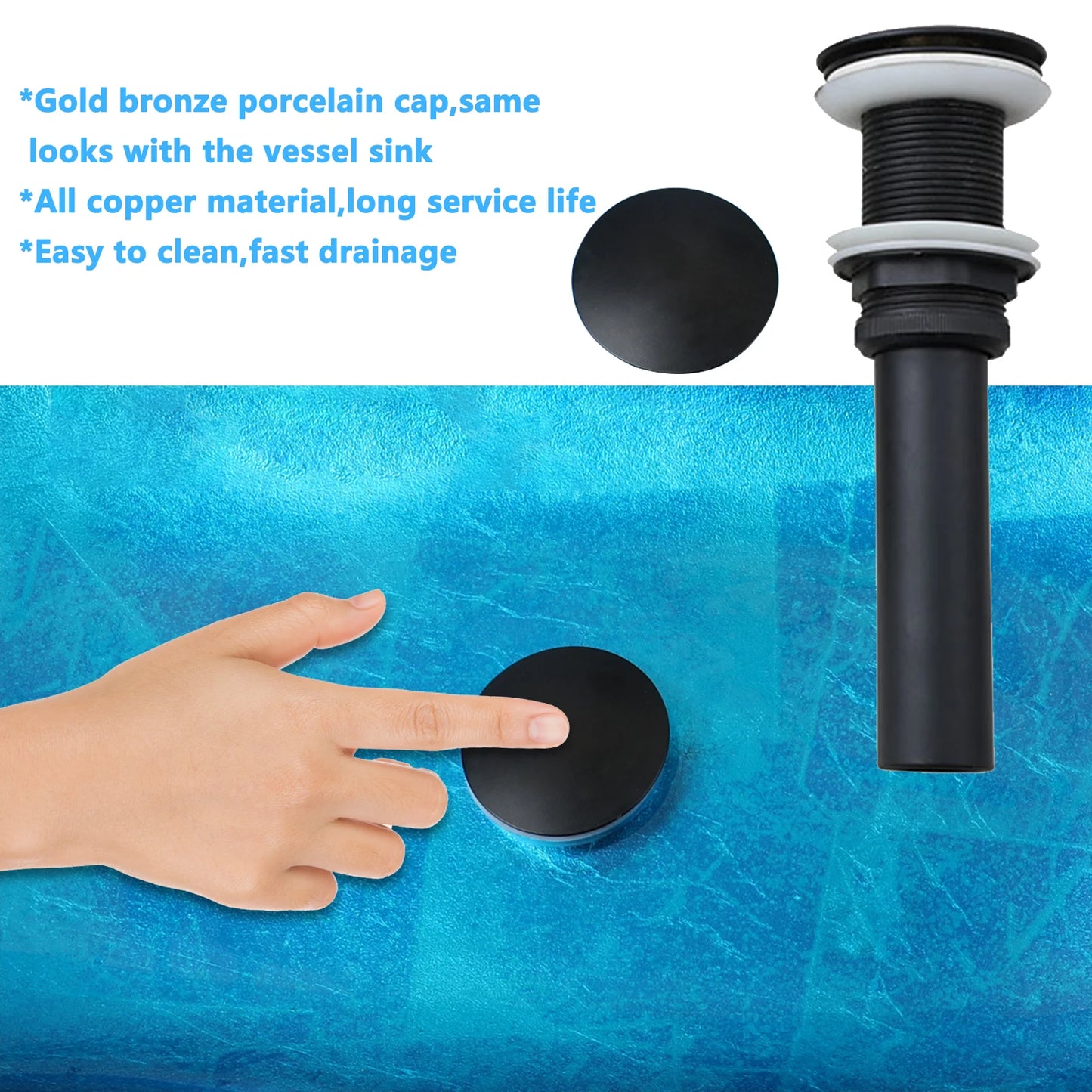 Tempered Glass Washbasin Faucet Set