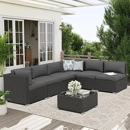 7-Piece Outdoor Patio Furniture Sofa Set