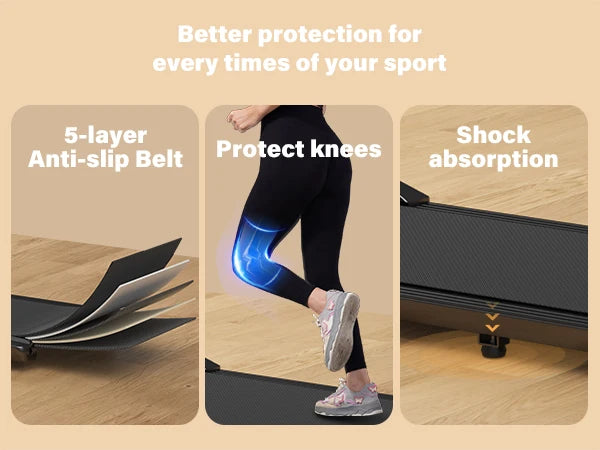 300lbs Capacity, 2.5HP Treadmill for Home