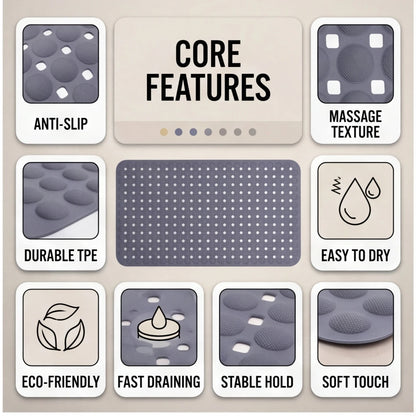 14inx27in Non-Slip Shower Mat