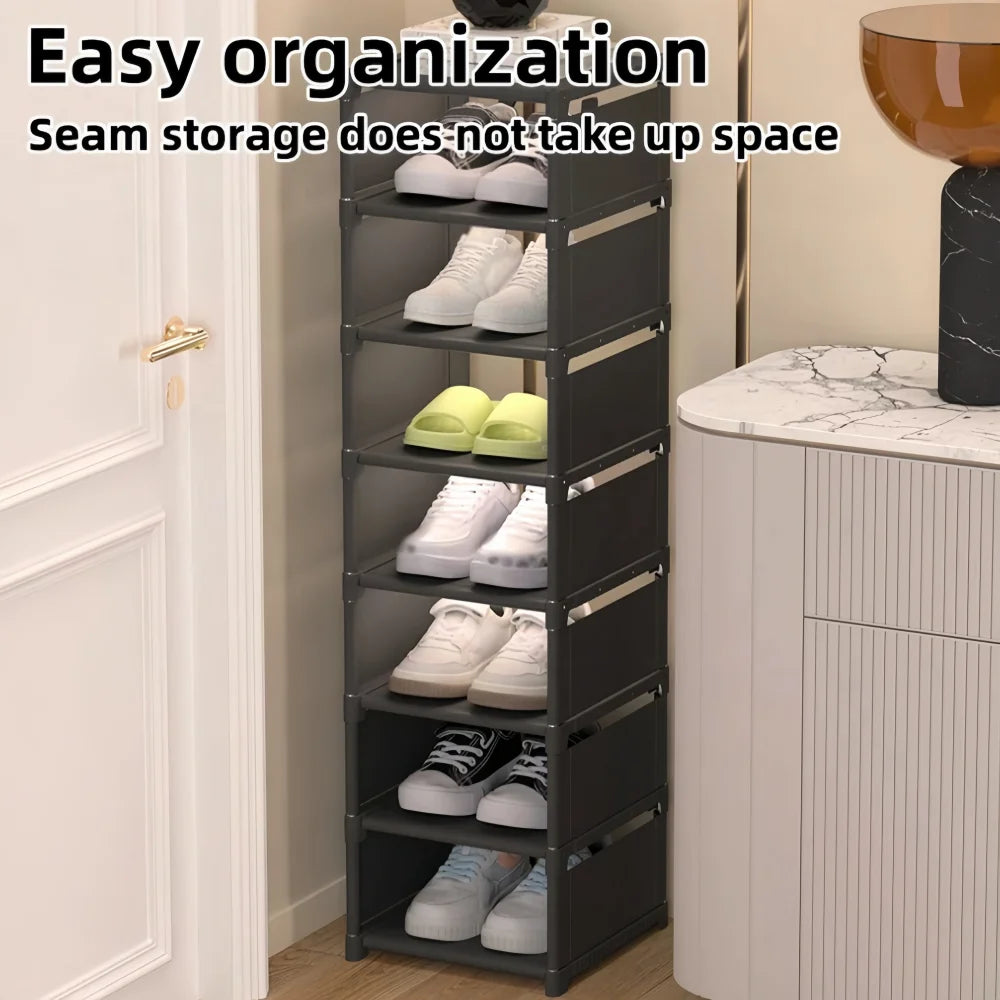 Dustproof Single-Row Multi-Layer Shoe Storage