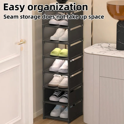 Dustproof Single-Row Multi-Layer Shoe Storage