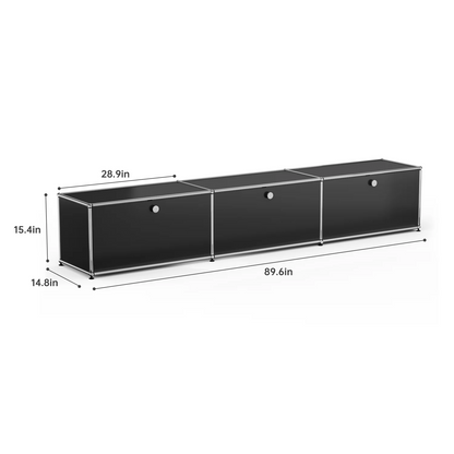 Modern Modular Metal Storage Cabinet Freestanding Organizer