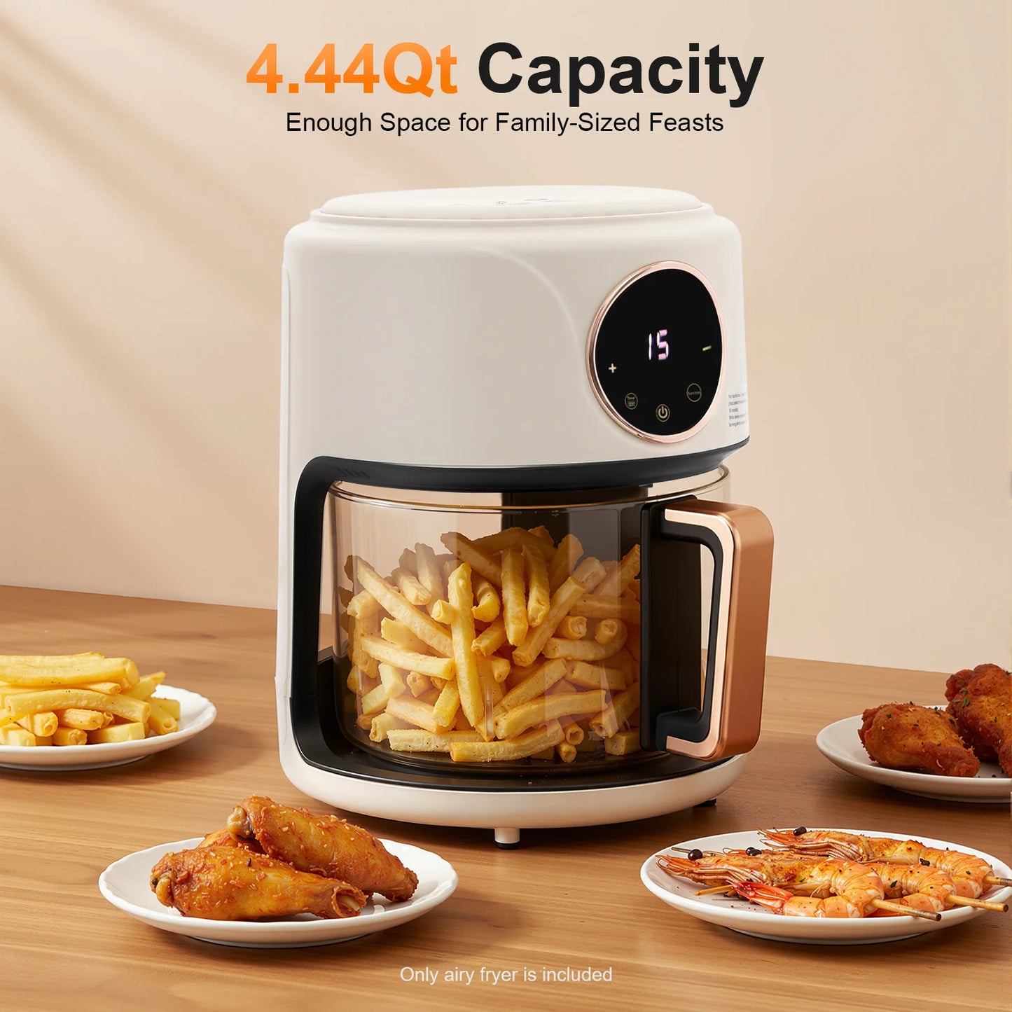 4.2L 1200W 360° Viewable Airy Fryer