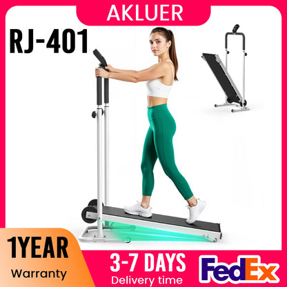 Foldable Compact Non-Electric Treadmill